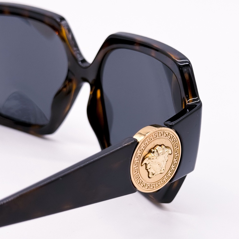NEW VERSACE VE4453 108/87 SQUARE HAVANA WOMEN SUNGLASSES VERSACE MOD 4453 - Picture 7 of 10